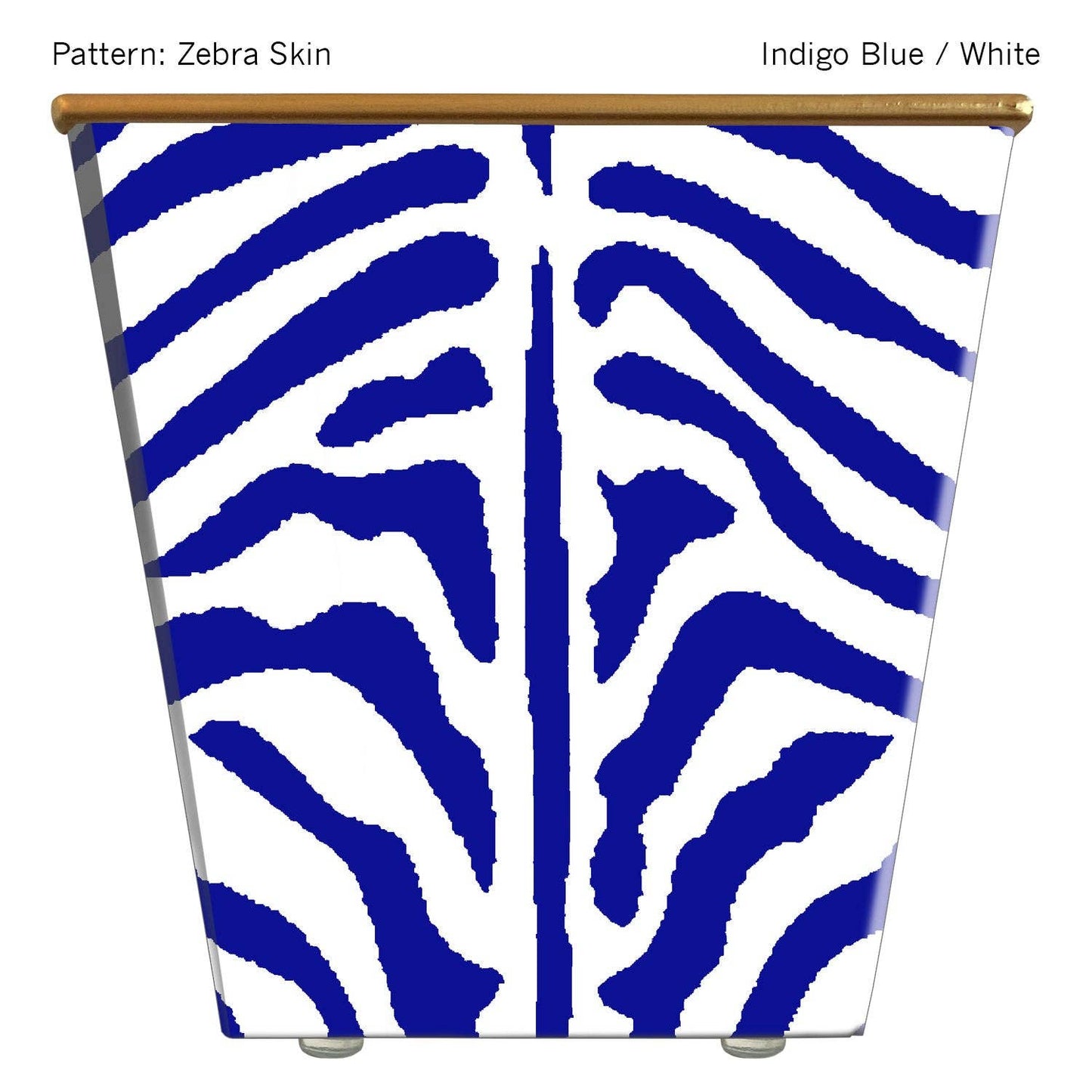 Large Cachepot Container: Zebra