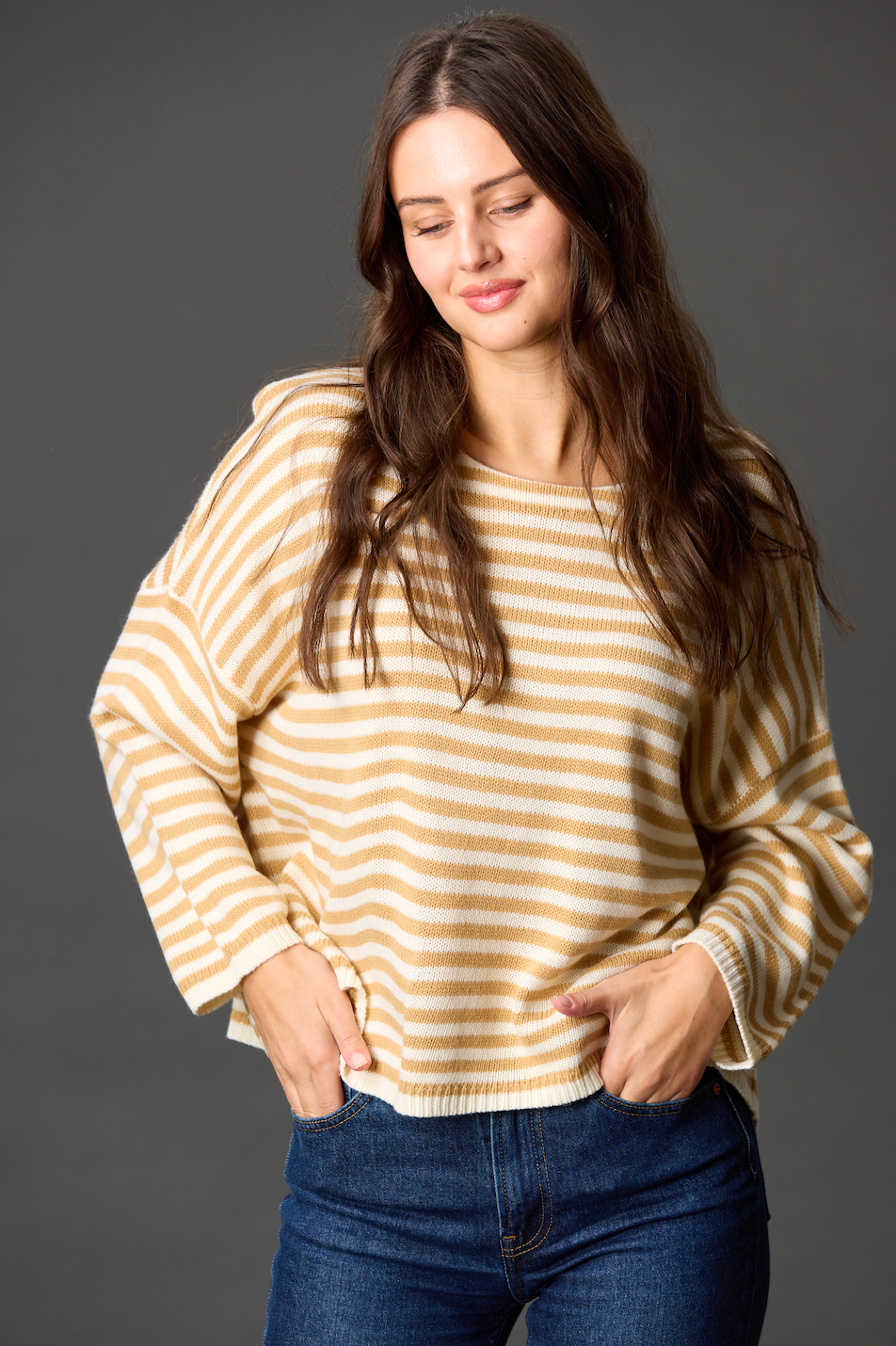 Striped T-Body Sweater