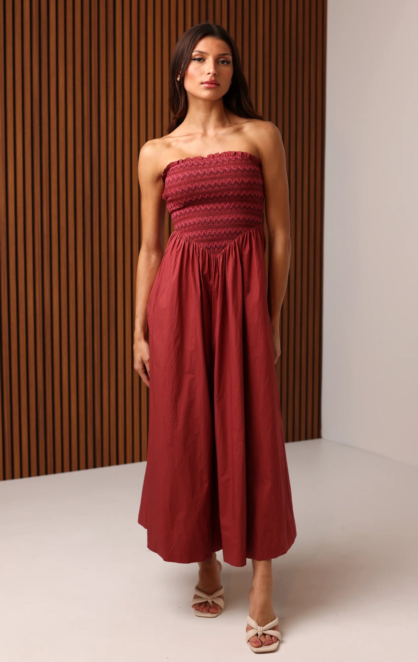 Bella Maxi Dress in Brandy