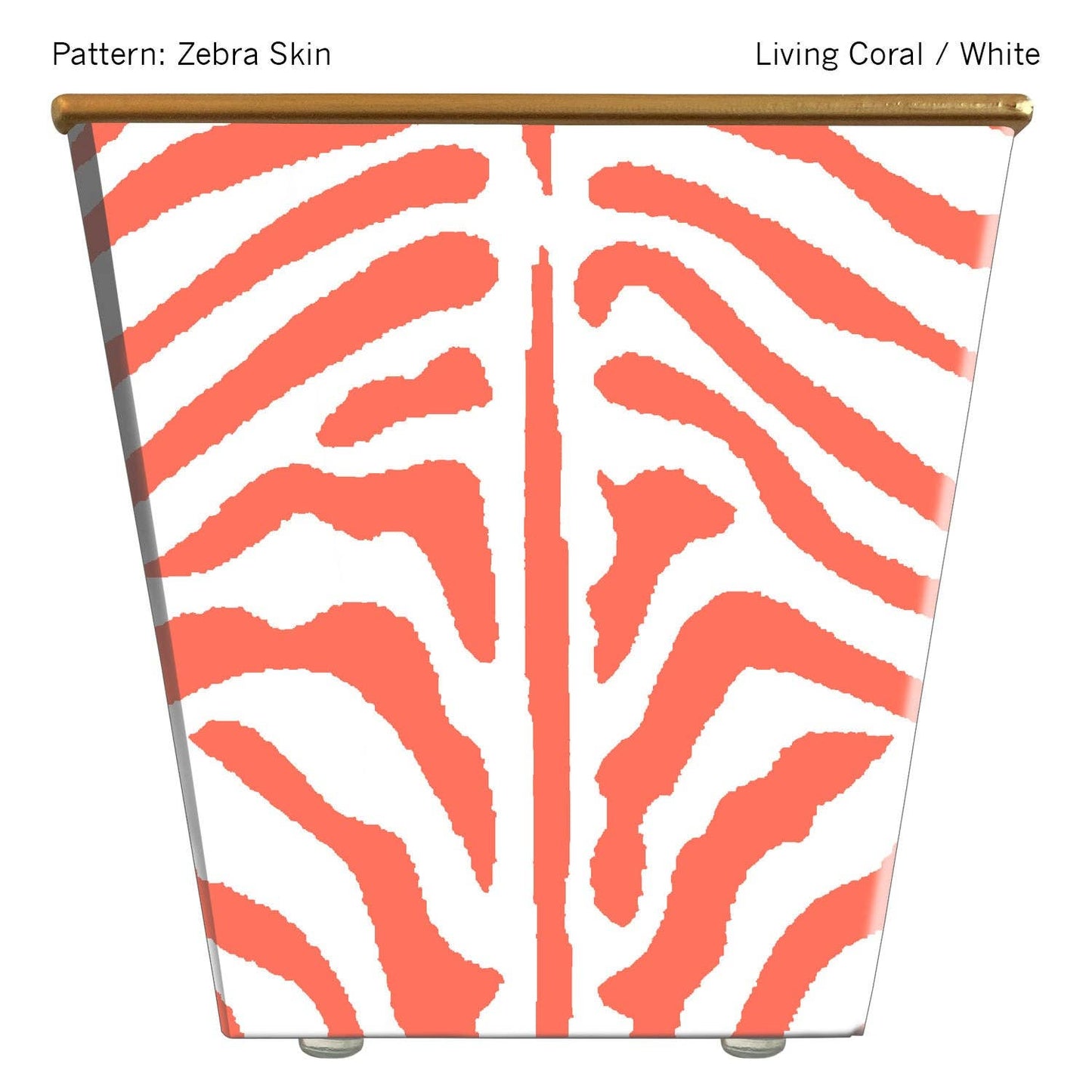 Large Cachepot Container: Zebra