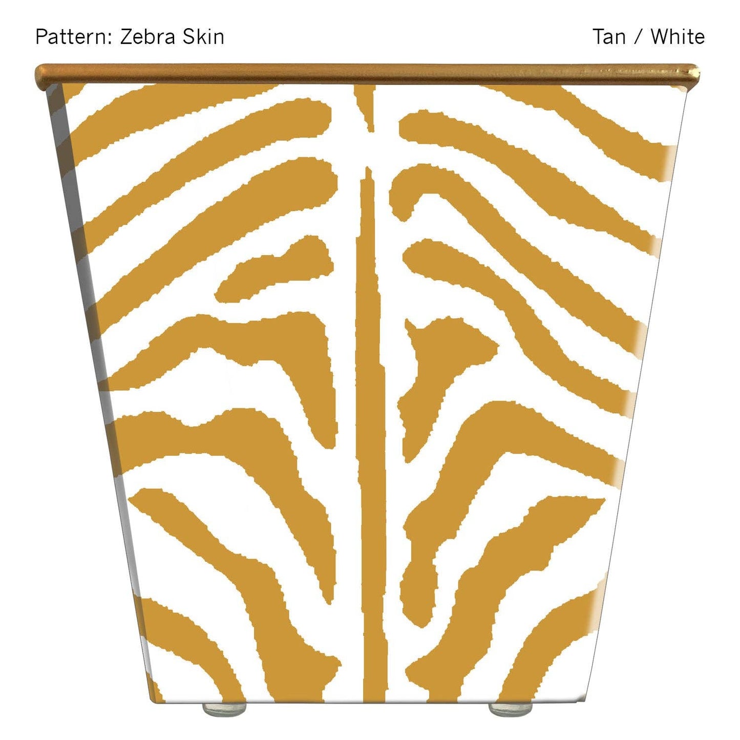 Large Cachepot Container: Zebra