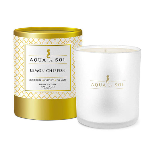 Lemon Chiffon 9 oz Luxe Boxed Soy Candles