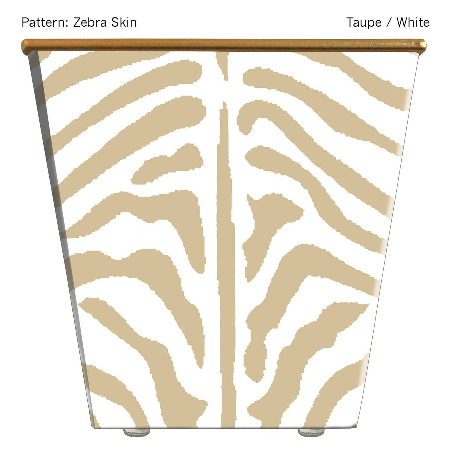 Large Cachepot Container: Zebra
