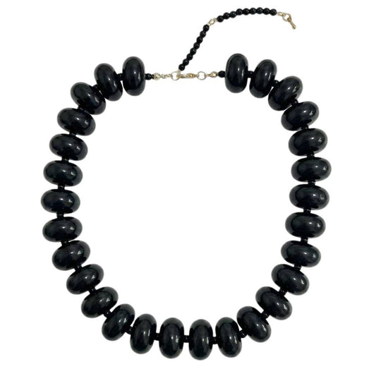Bailey Chunky Beaded Necklace- Black