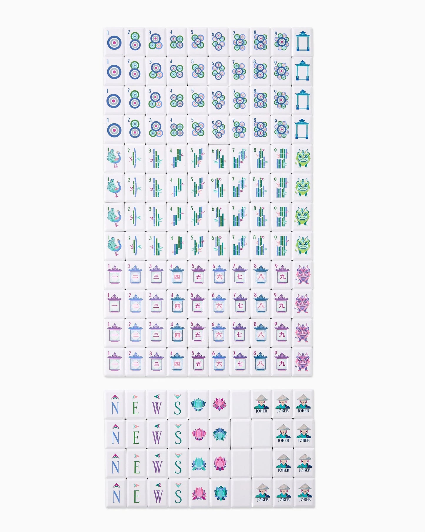 Cadet Debutante Mahjong Tile Set