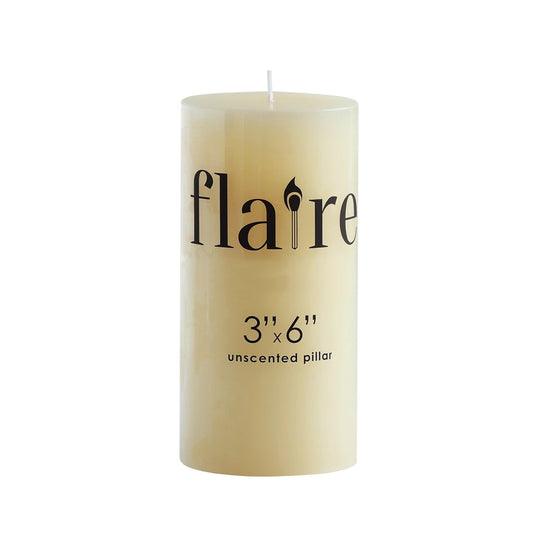 Unscented Pillar Candle - 3" x 6"