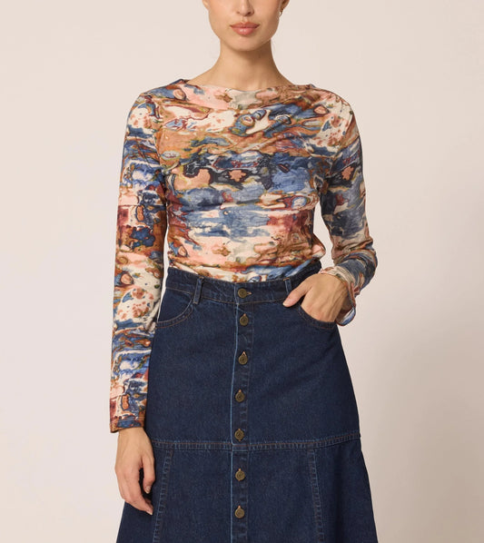 Celeste Top in Murano Print