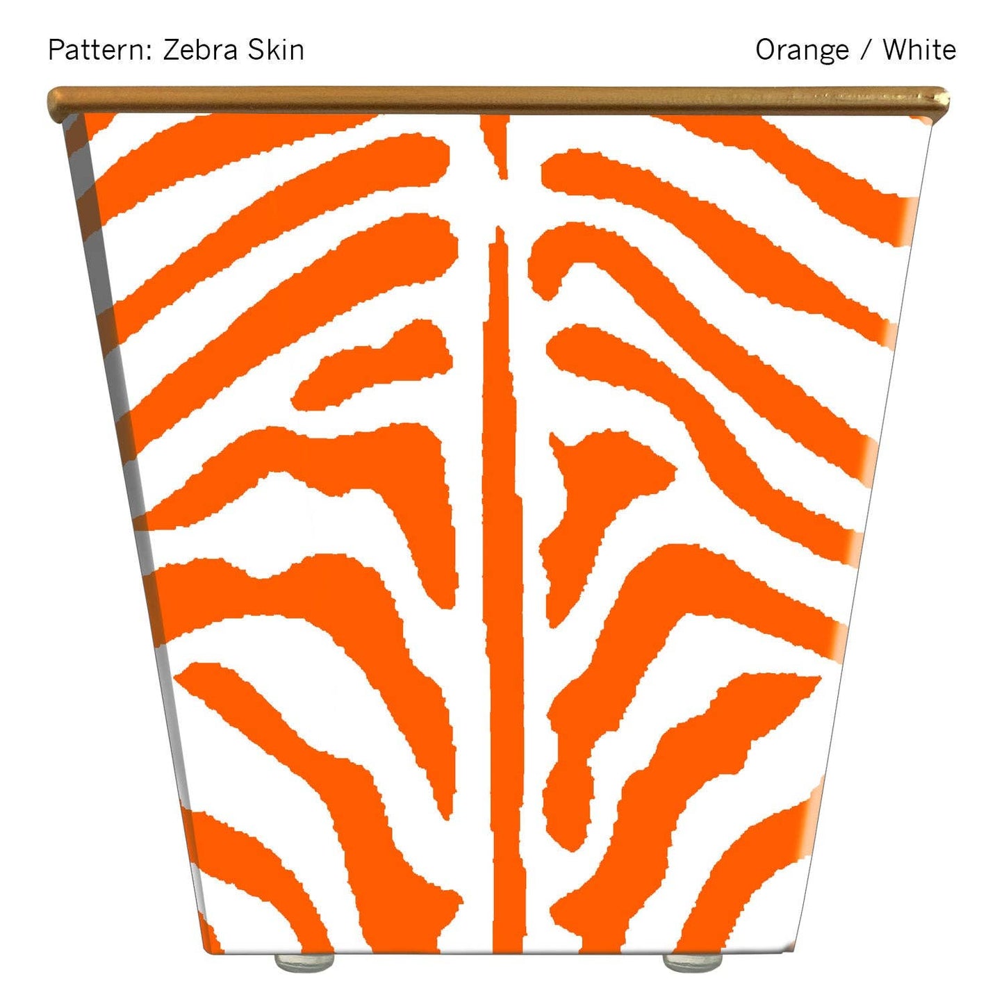 Large Cachepot Container: Zebra