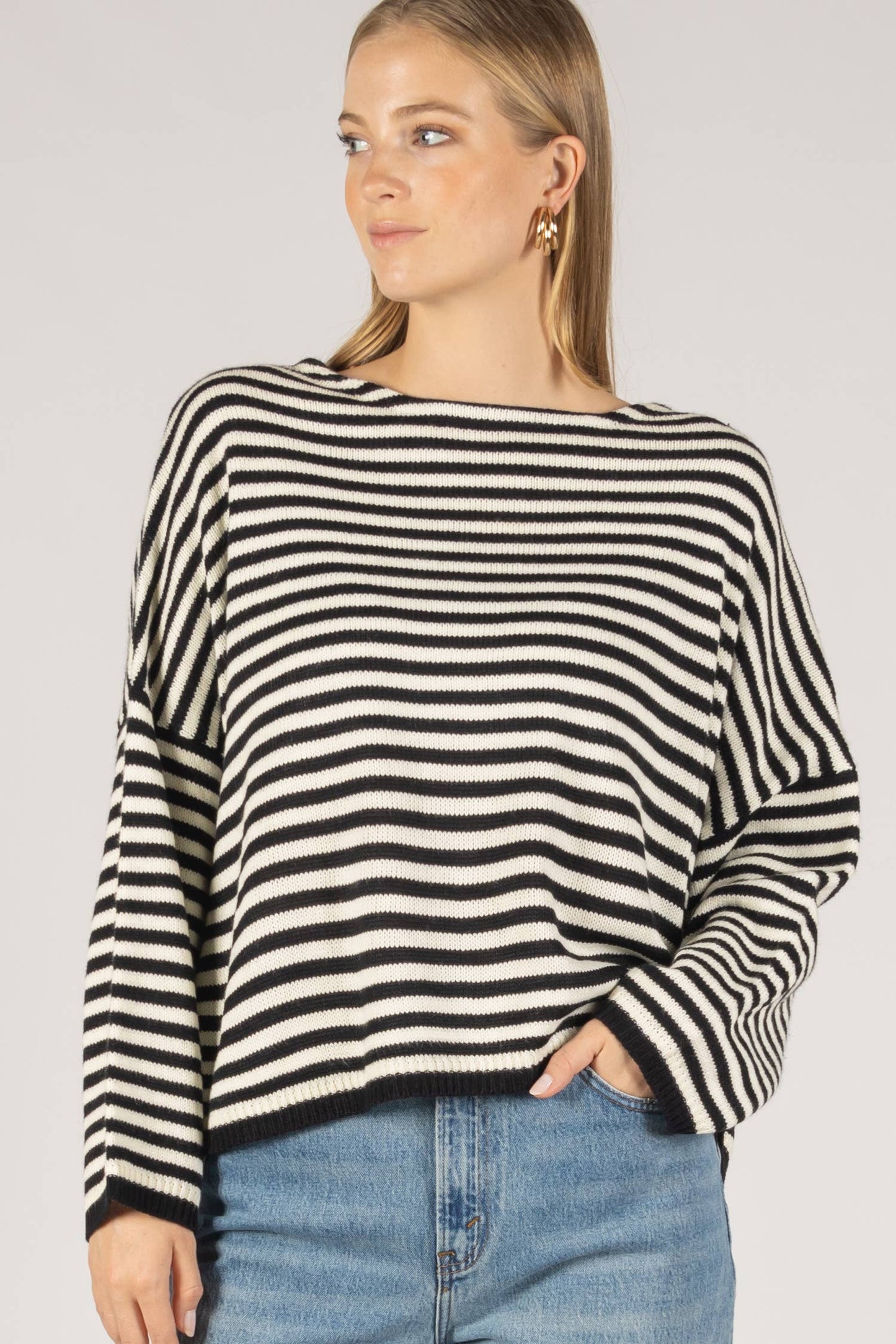 Striped T-Body Sweater