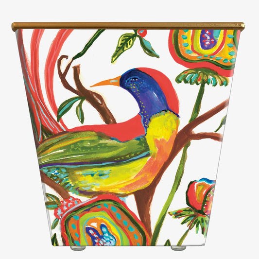 Robin Raymond Rainbow Bird Cachepot Container Only