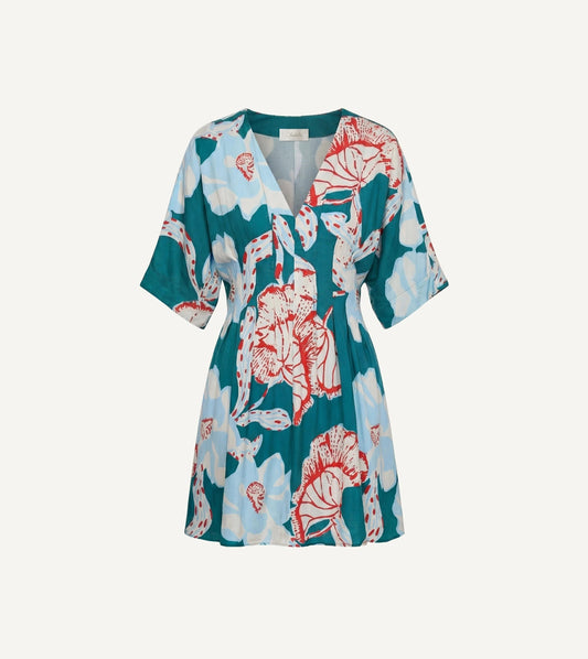 Dina Mini Dress in La Rouge North Sea