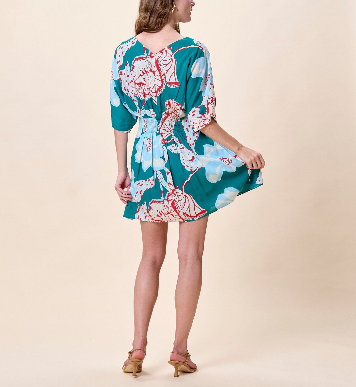 Dina Mini Dress in La Rouge North Sea