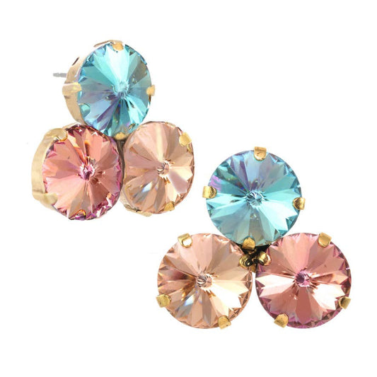 Reya Earrings in Antique Gold