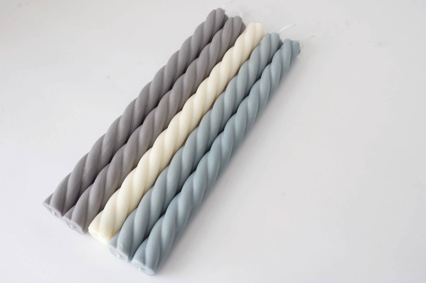 Licorice Twisted Candle, Taper Candle, Spiral Candle Individual