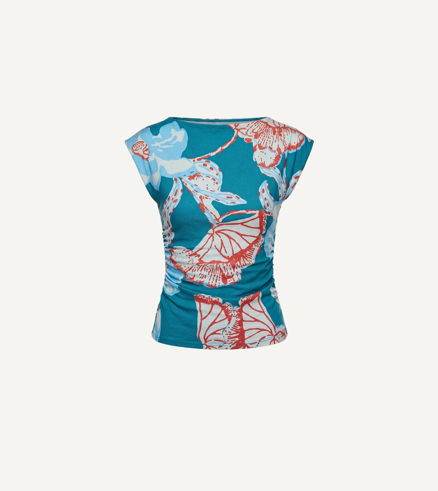 Ellie Top in La Rouge North Sea Print