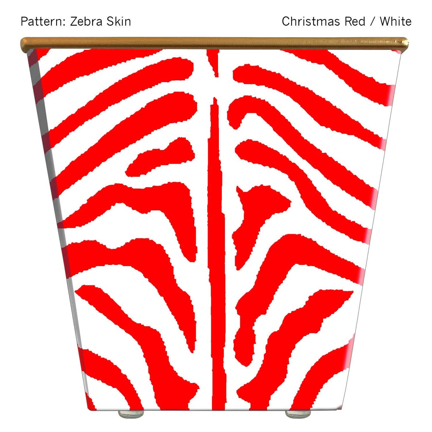 Large Cachepot Container: Zebra