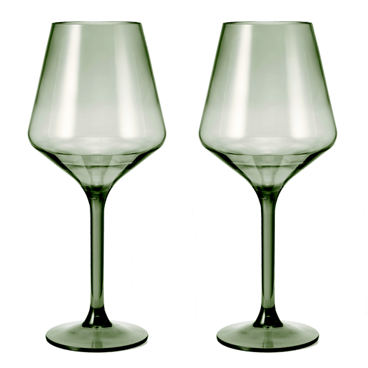 Floating Acrylic Plastic Stemmed Wine Glass