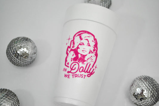 20oz. Styrofoam Cup 10 Pack Sleeve {In Dolly We Trust}
