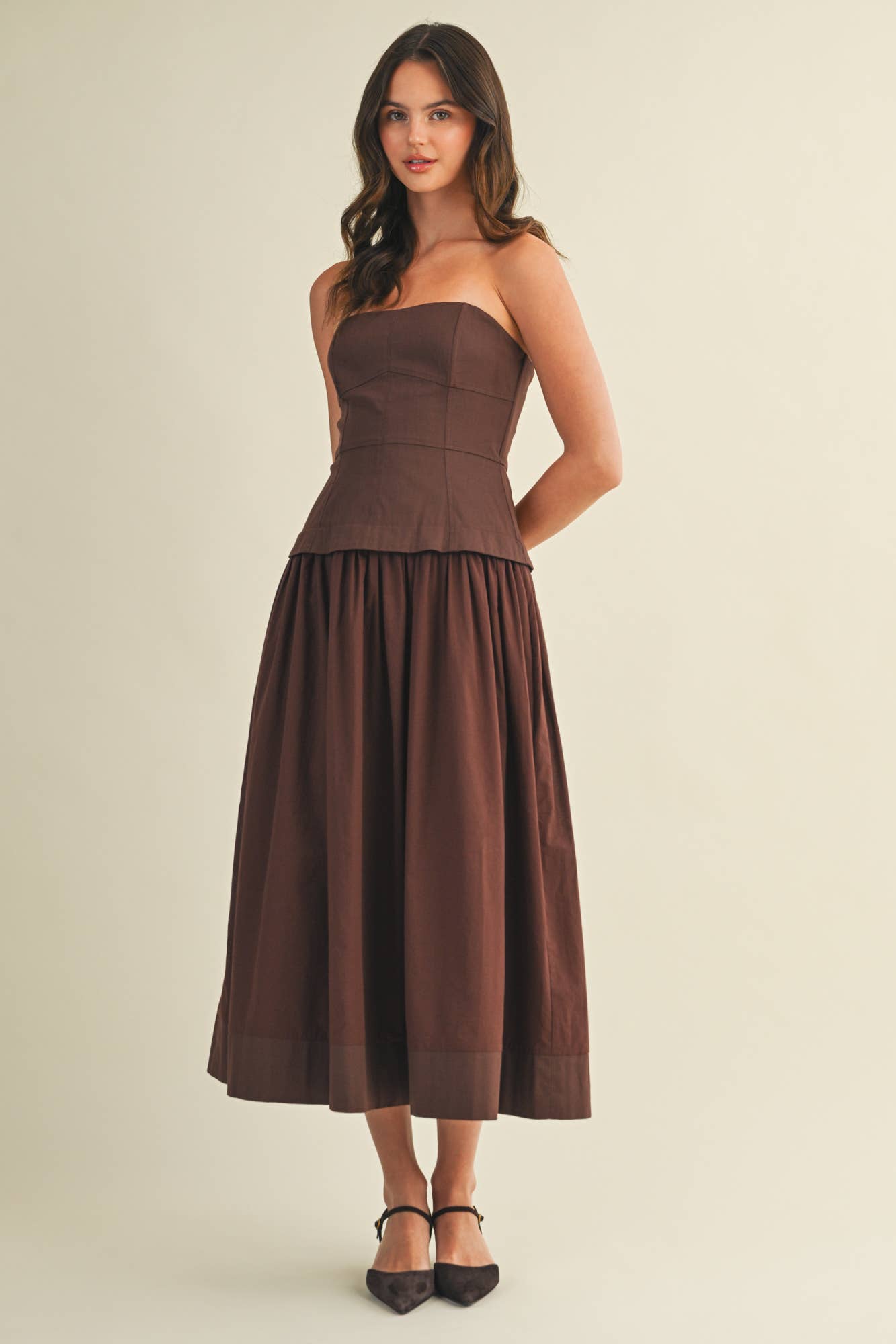 Corset Lined Strapless Dress