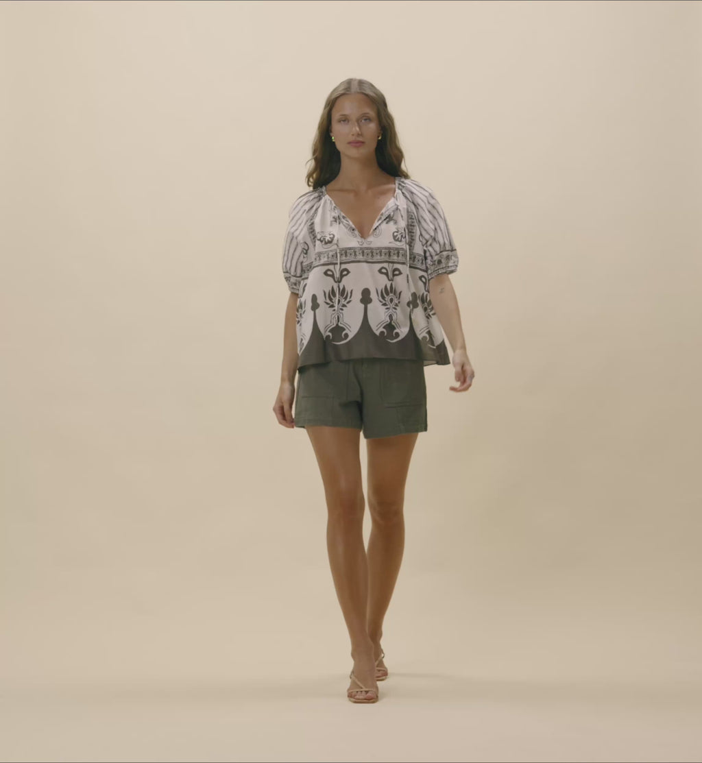 Johana Blouse in Sable