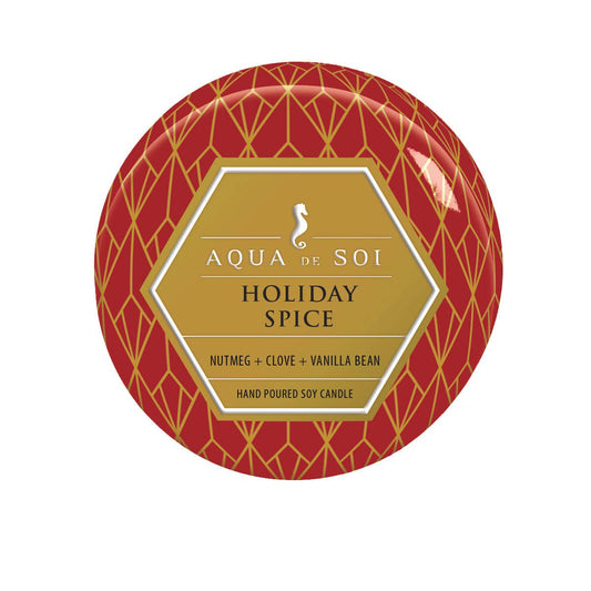 SOi Holiday Spice 4oz Aqua De SOi Candle Tin