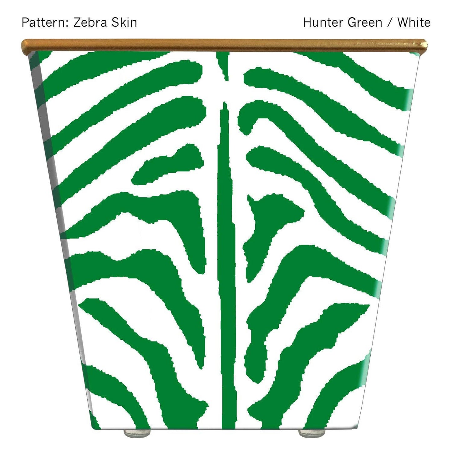 Large Cachepot Container: Zebra