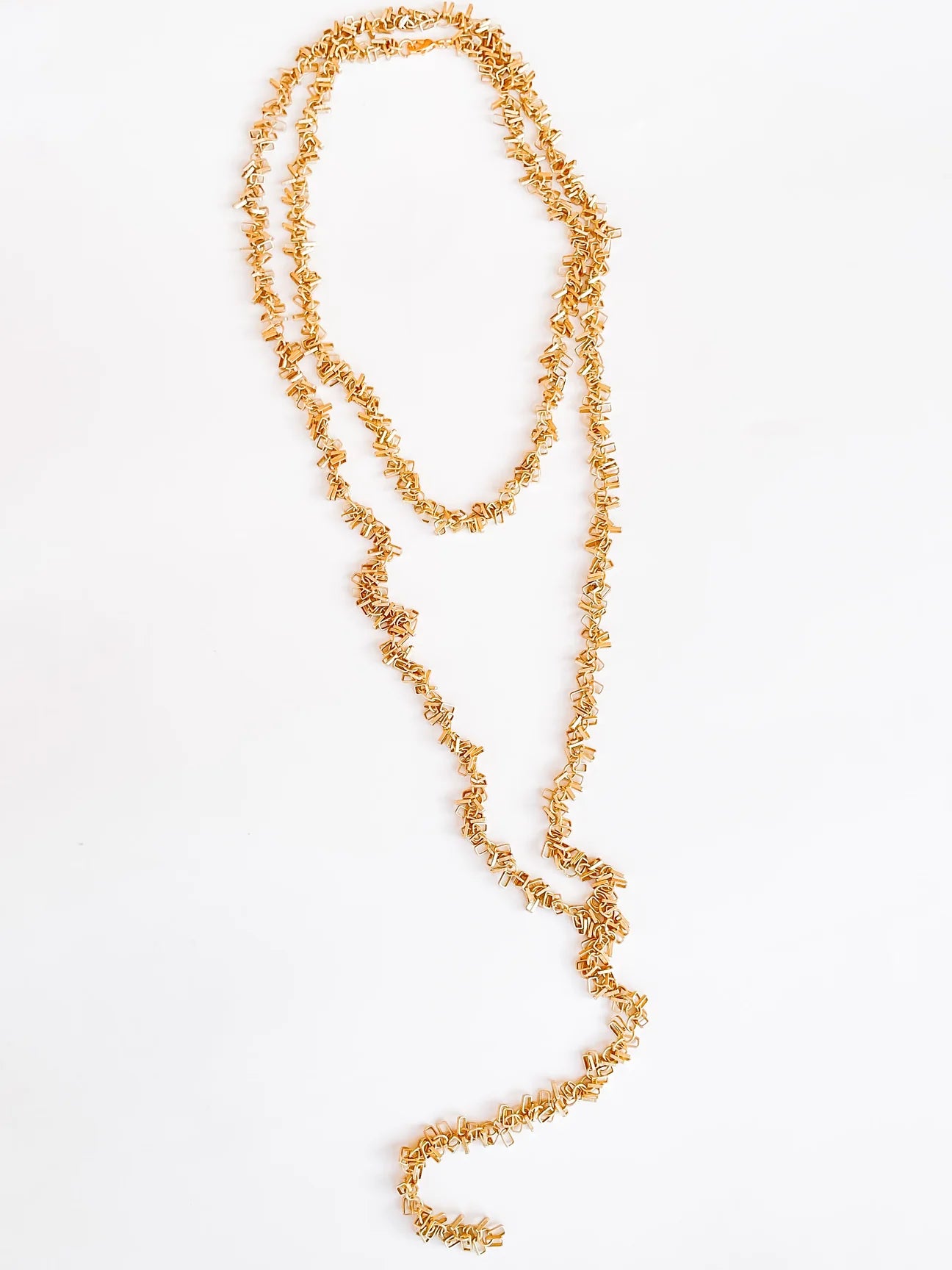 Squares Y Drop Necklace