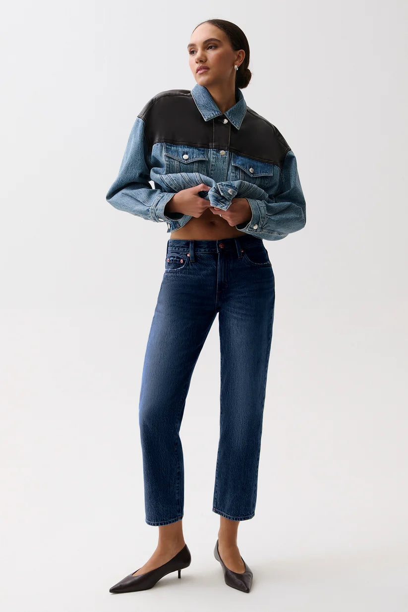 Issa Mid Rise Relaxed Ankle Straight in Mirage