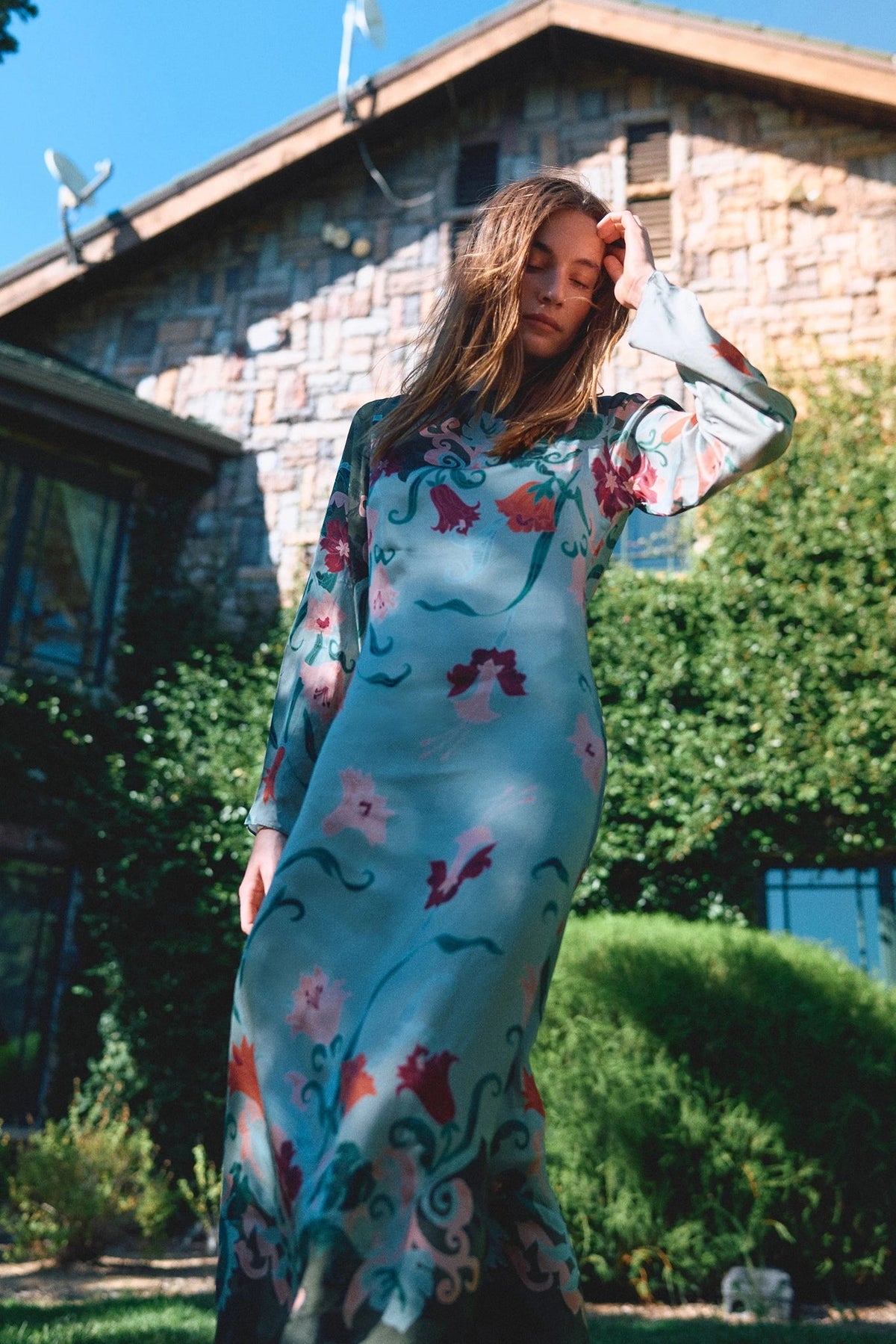 Isobel Ankle Dress in Lys