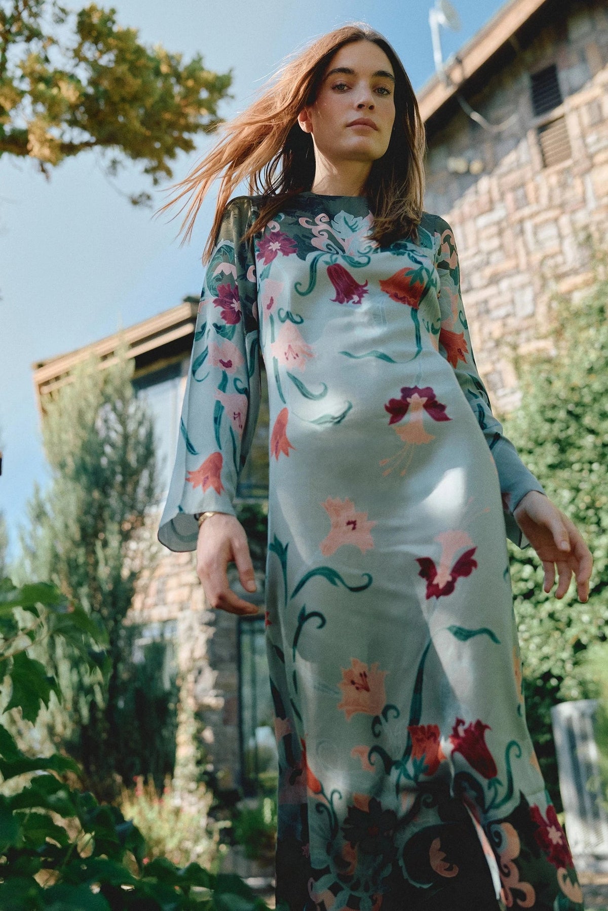 Isobel Ankle Dress in Lys