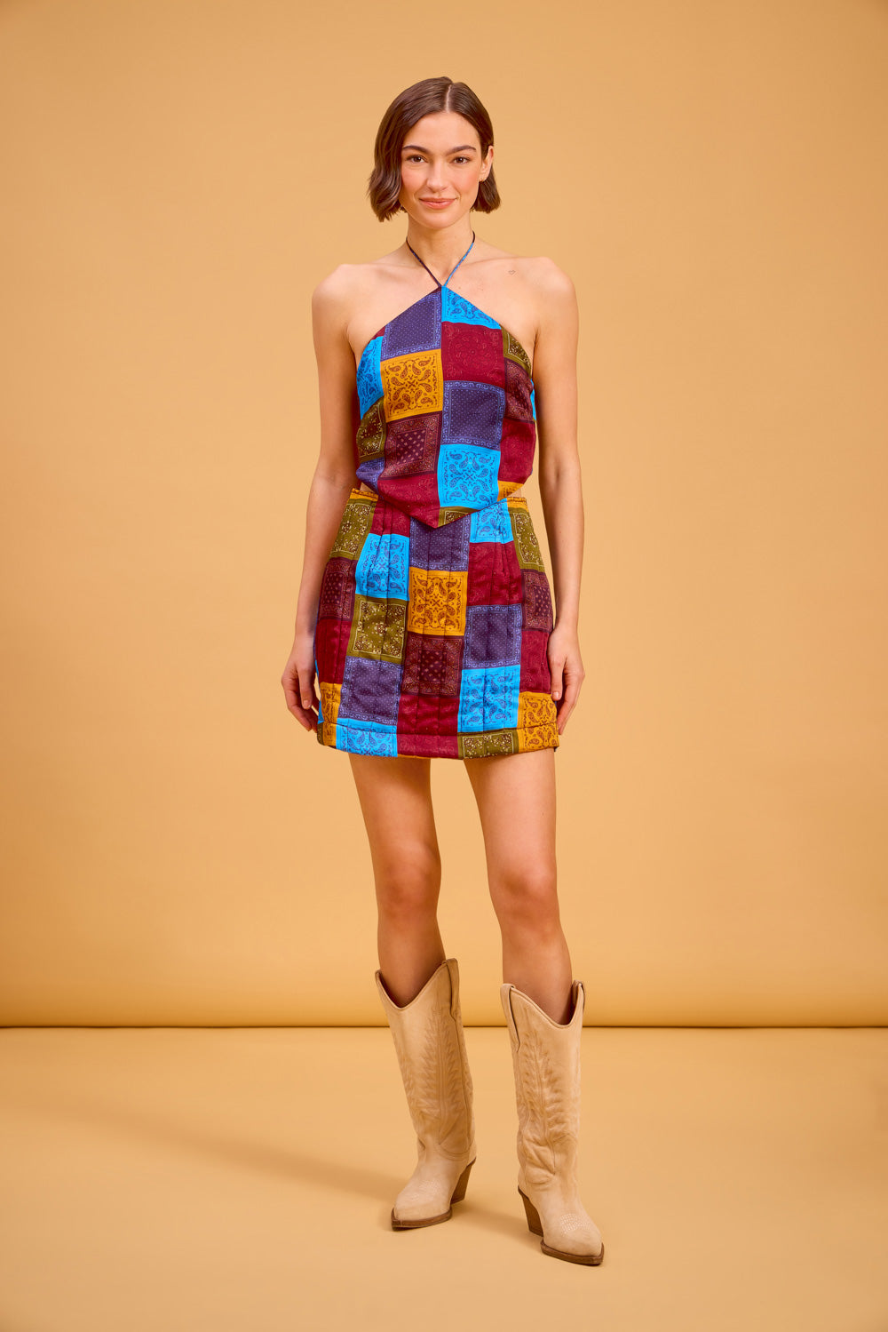 Delia Skirt in Trova Tile