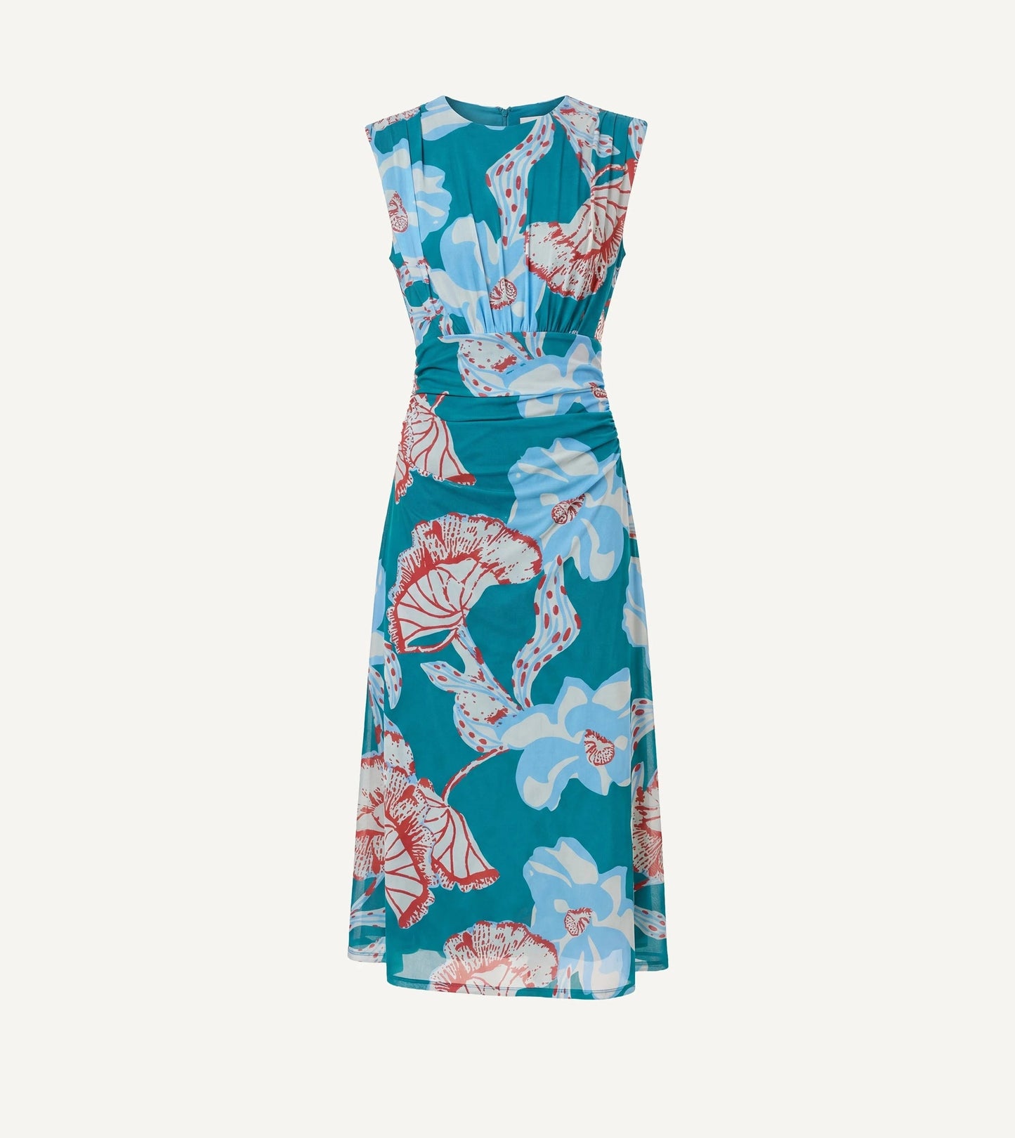 Joelle Midi Dress in La Rouge North Sea