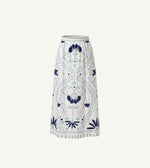 Juliet Ankle Skirt in Liliana Blue Surf