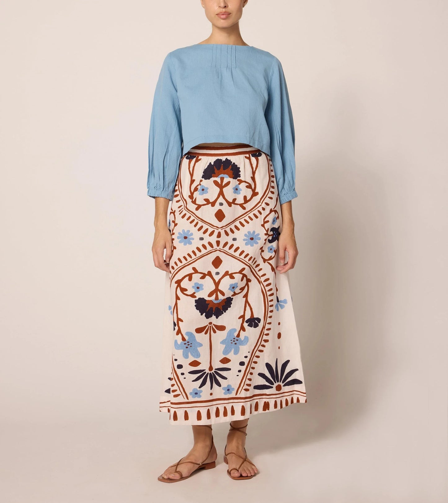 Juliet Ankle Skirt in Liliana