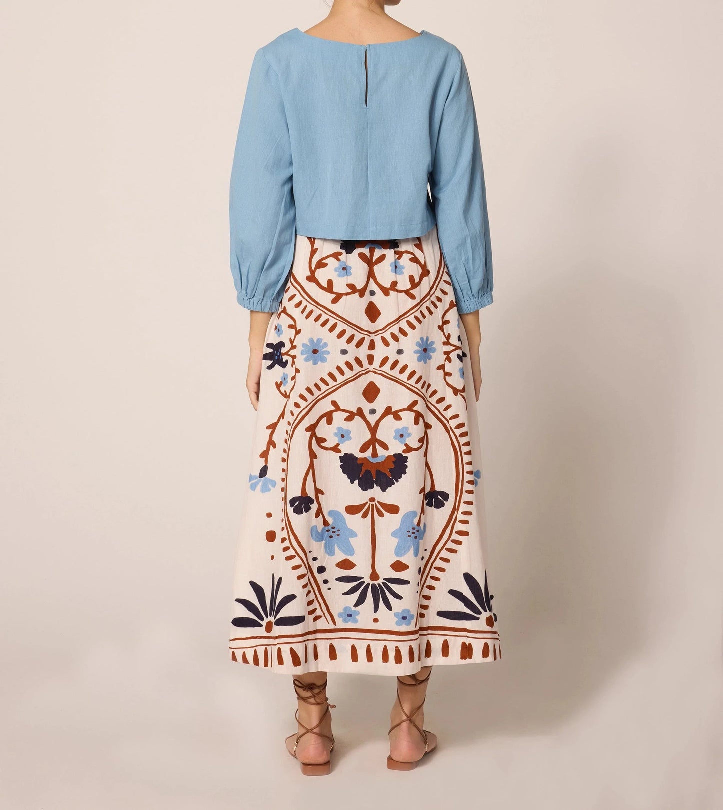Juliet Ankle Skirt in Liliana