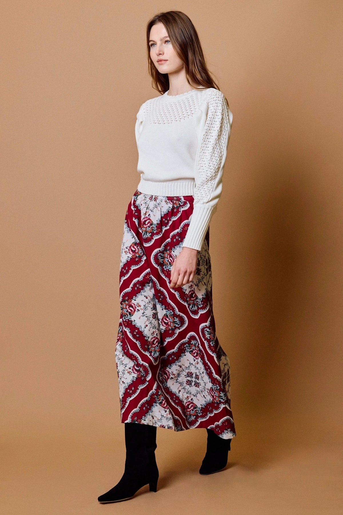 Juliet Ankle Skirt in Virelle