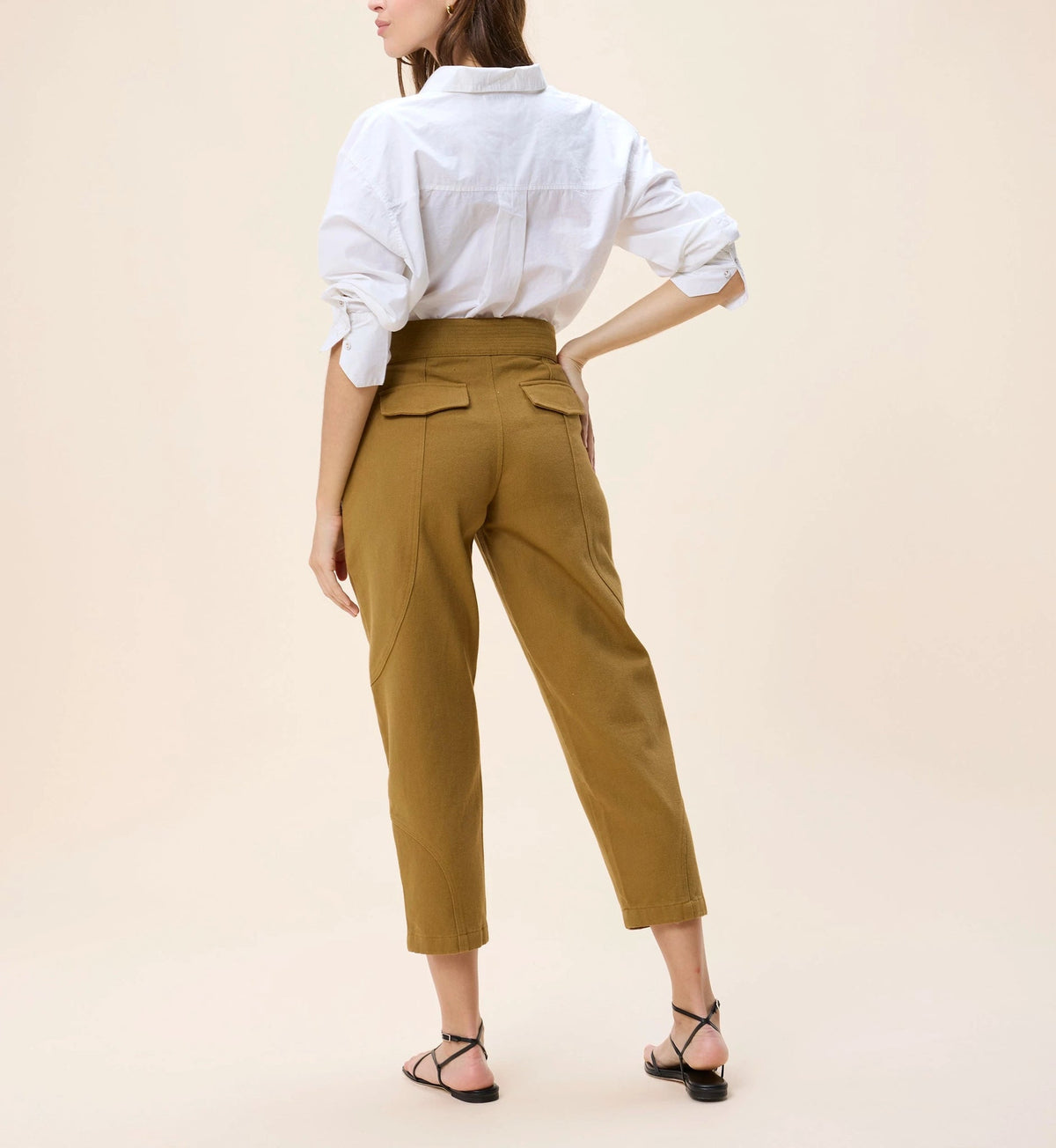 Leo Pant in Dull Gold