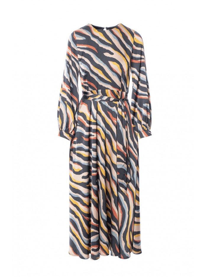Zephir Zebra Long Dress