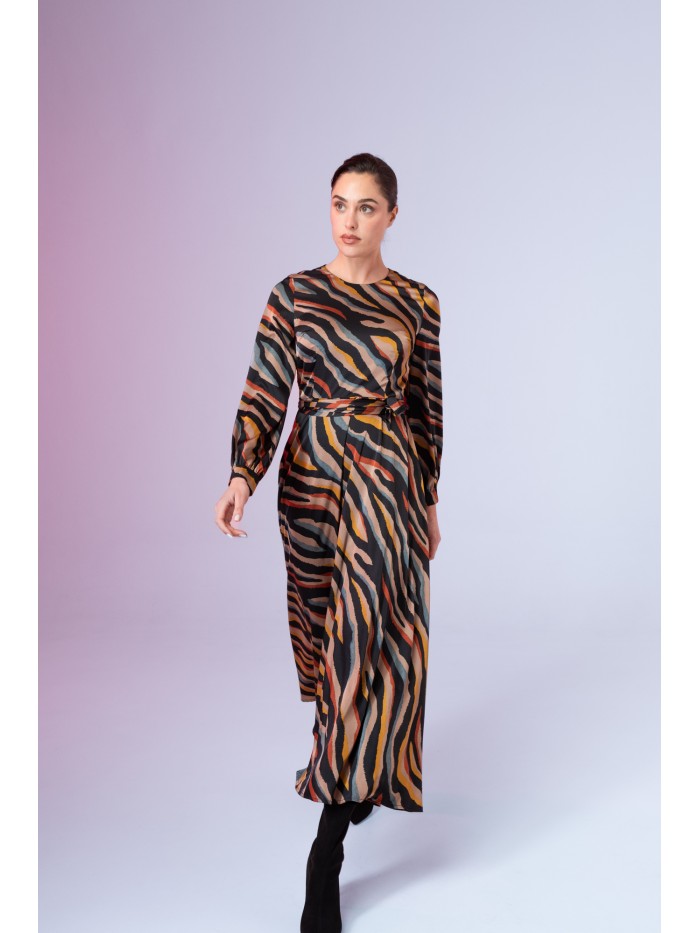 Zephir Zebra Long Dress