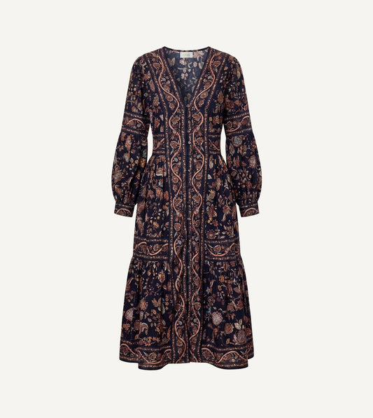 Melody Midi Dress in Bois