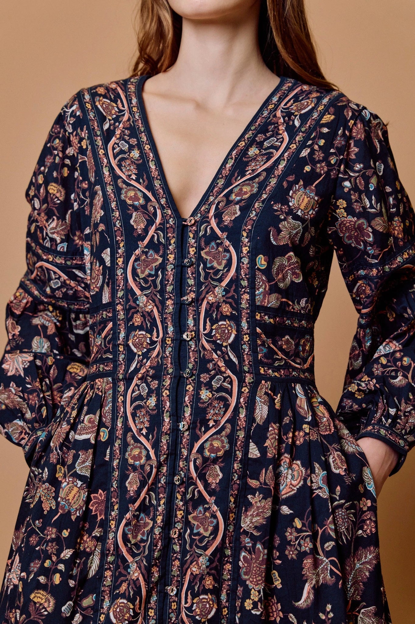 Melody Midi Dress in Bois