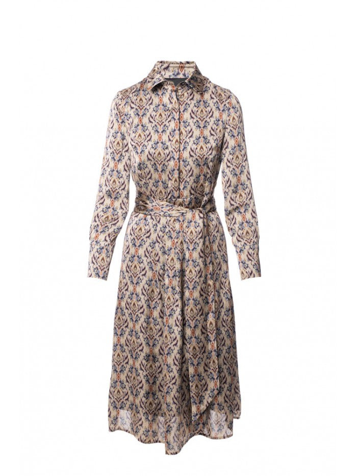 Caroline Print Midi Dress