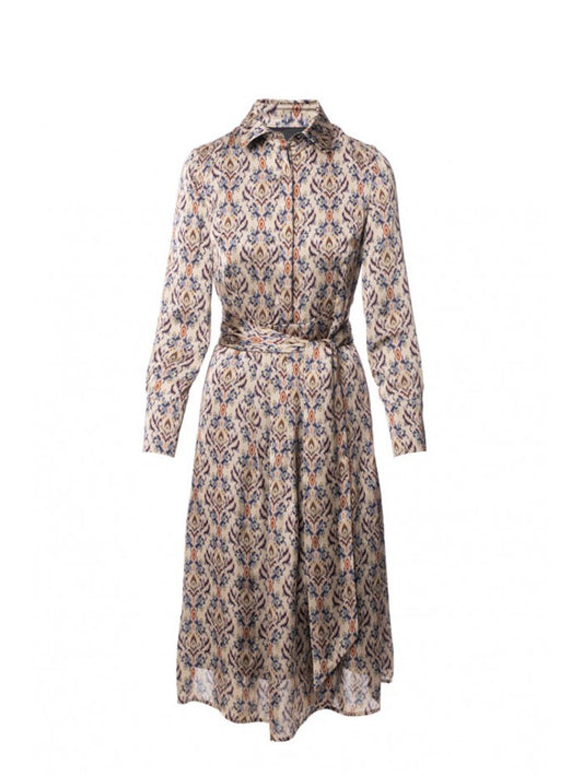 Caroline Print Midi Dress