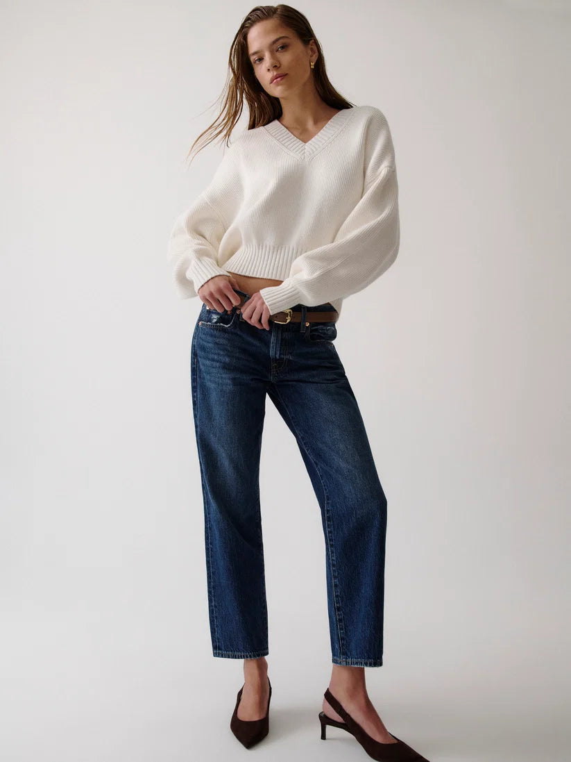 Issa Mid Rise Relaxed Ankle Straight in Mirage