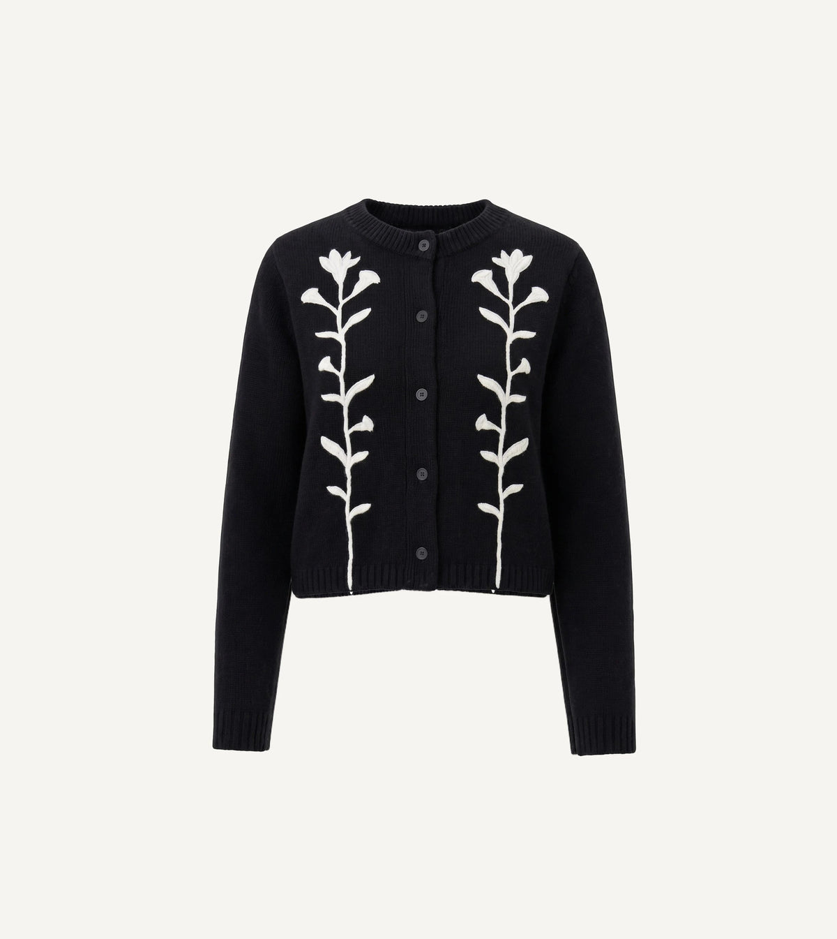 Samantha Sweater in Black Ivory