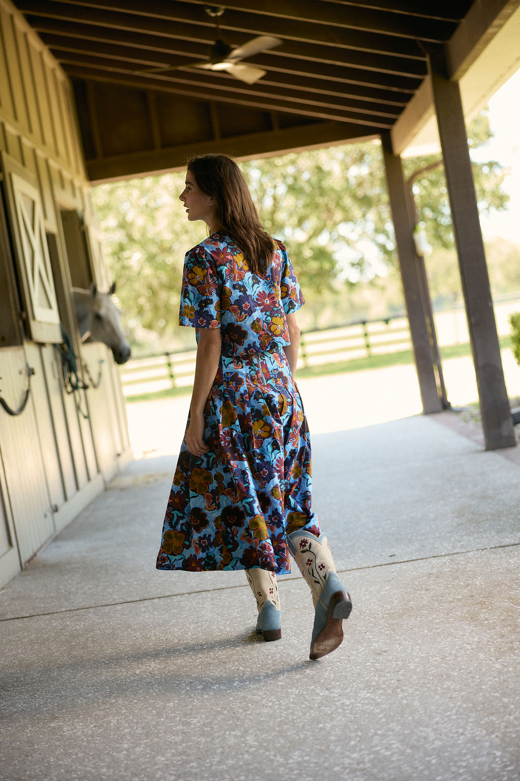 Harrison Skirt in Marfa Bloom