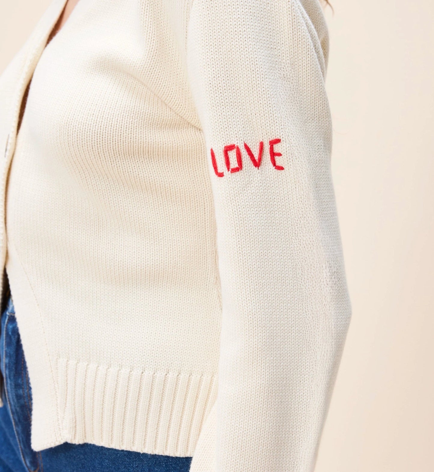 Tamsin Sweater in Ivory Love