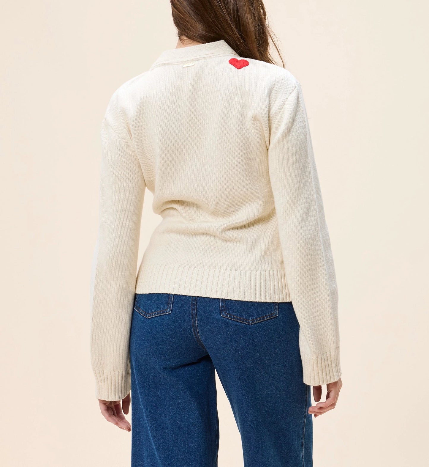 Tamsin Sweater in Ivory Love