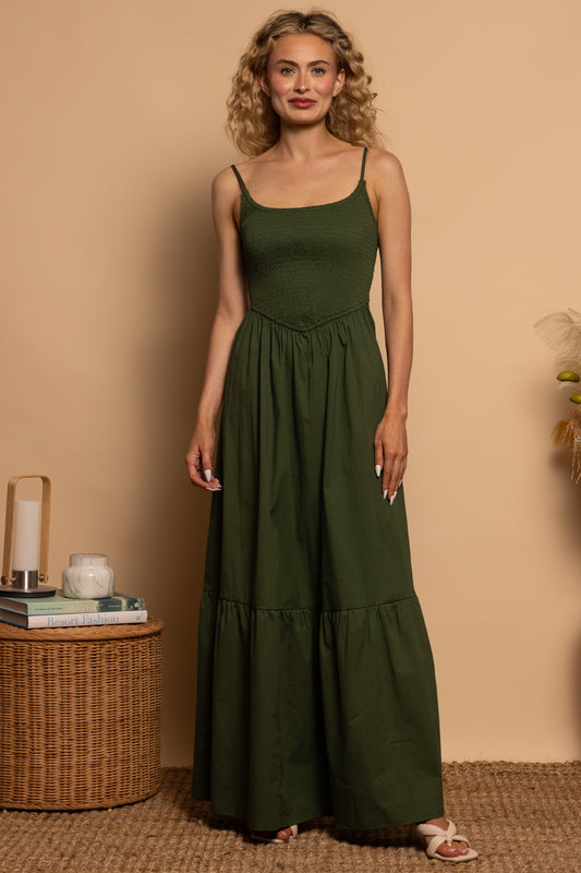 Sabrina Maxi Dress in Forest