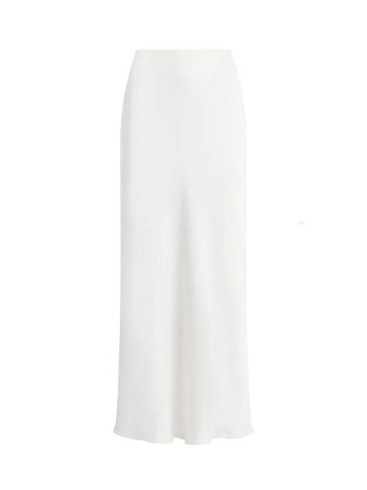 The Favorite Skirt in Ivory Satin